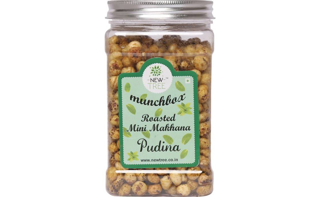 New Tree Munchbox Roasted Mini Makhana, Pudina   Plastic Jar  150 grams
